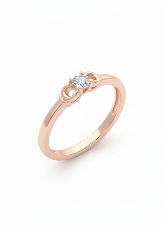 Artisan Cluster Ring - 18K Rose Gold Rhodium Plated