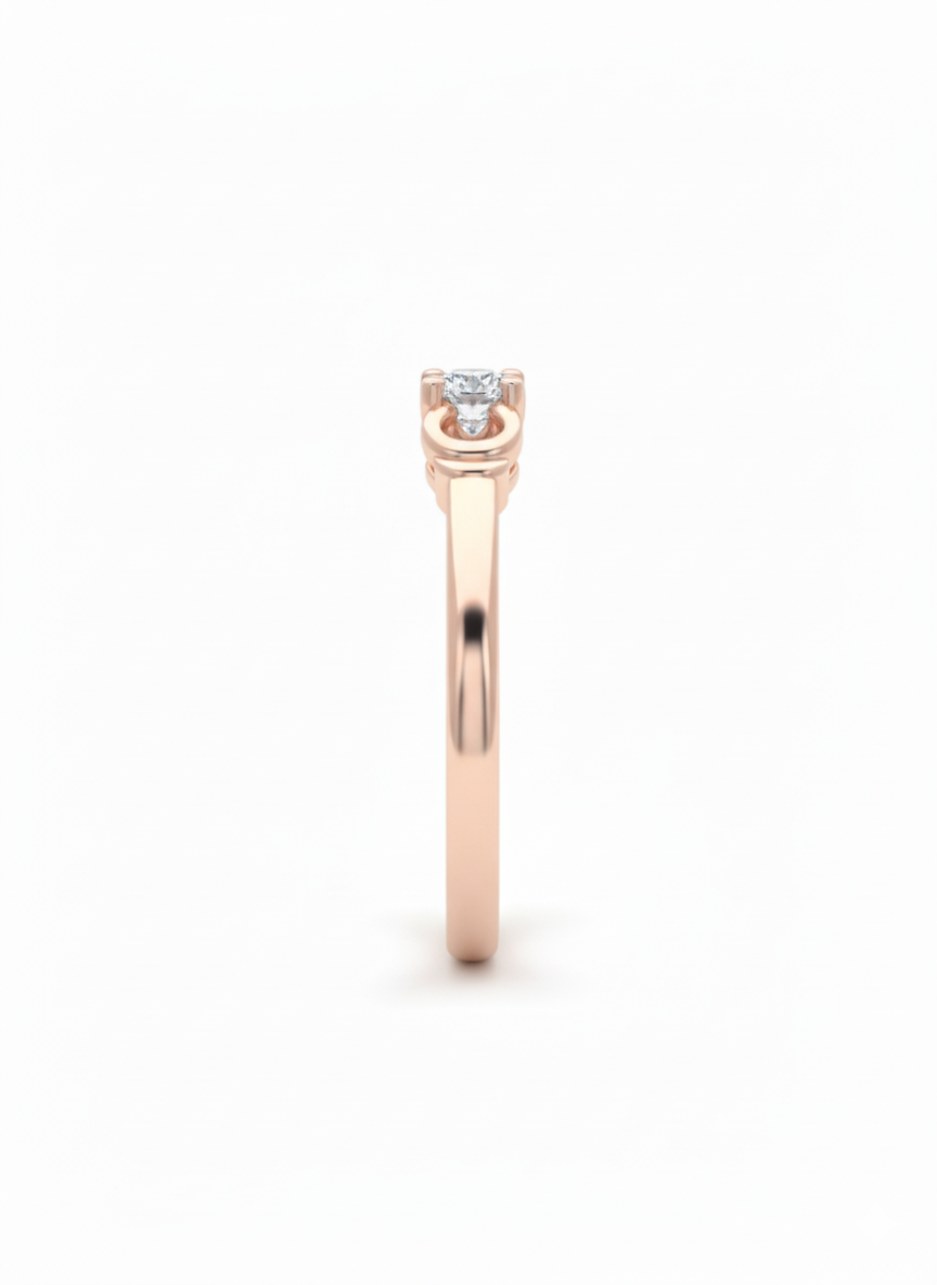 Artisan Cluster Ring - 18K Rose Gold Rhodium Plated