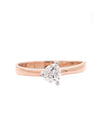 Serin Heartmist Ring – 18K Rose Gold Rhodium Plated