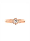 Floriana Dusk Glow Ring – 18K Rose Gold Rhodium Plated