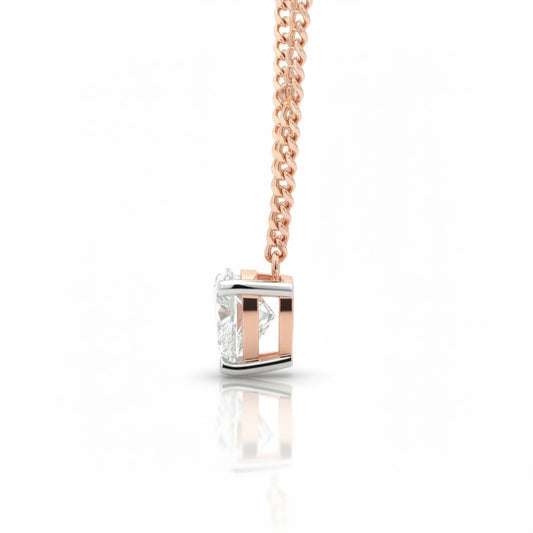 Amera Dewlight Pendant – 18K Rose Gold Rhodium Plated