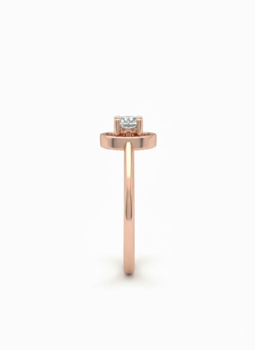 Infinity Bow Ring - 18K Rose Gold Rhodium Plated
