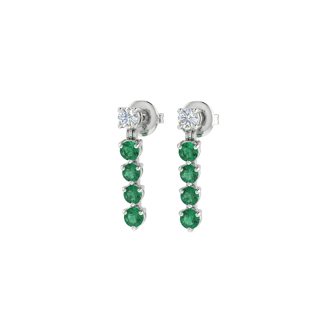 Celeste Dangle Diamond Earrings