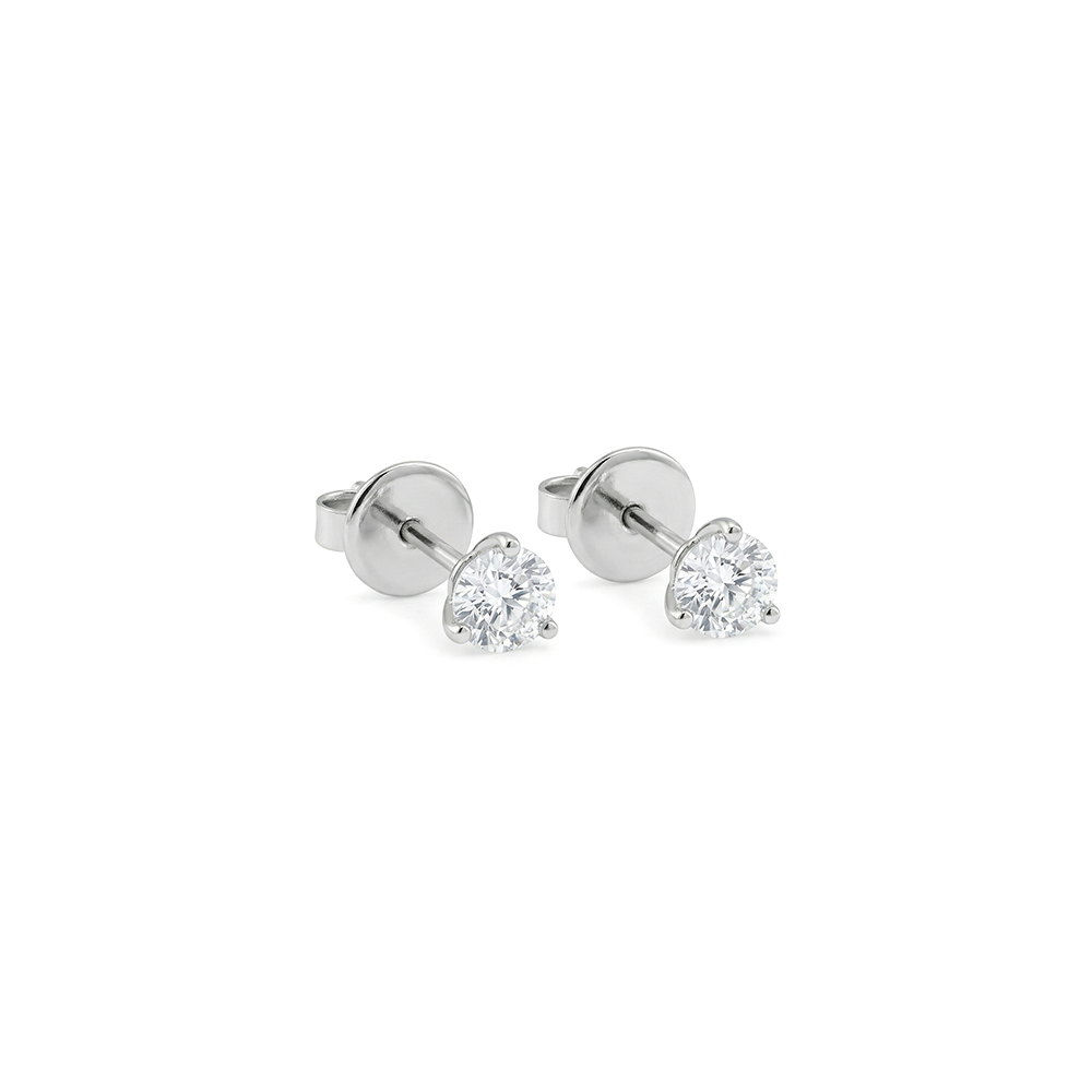 Stellar Solitaire Studs Diamond Earrings