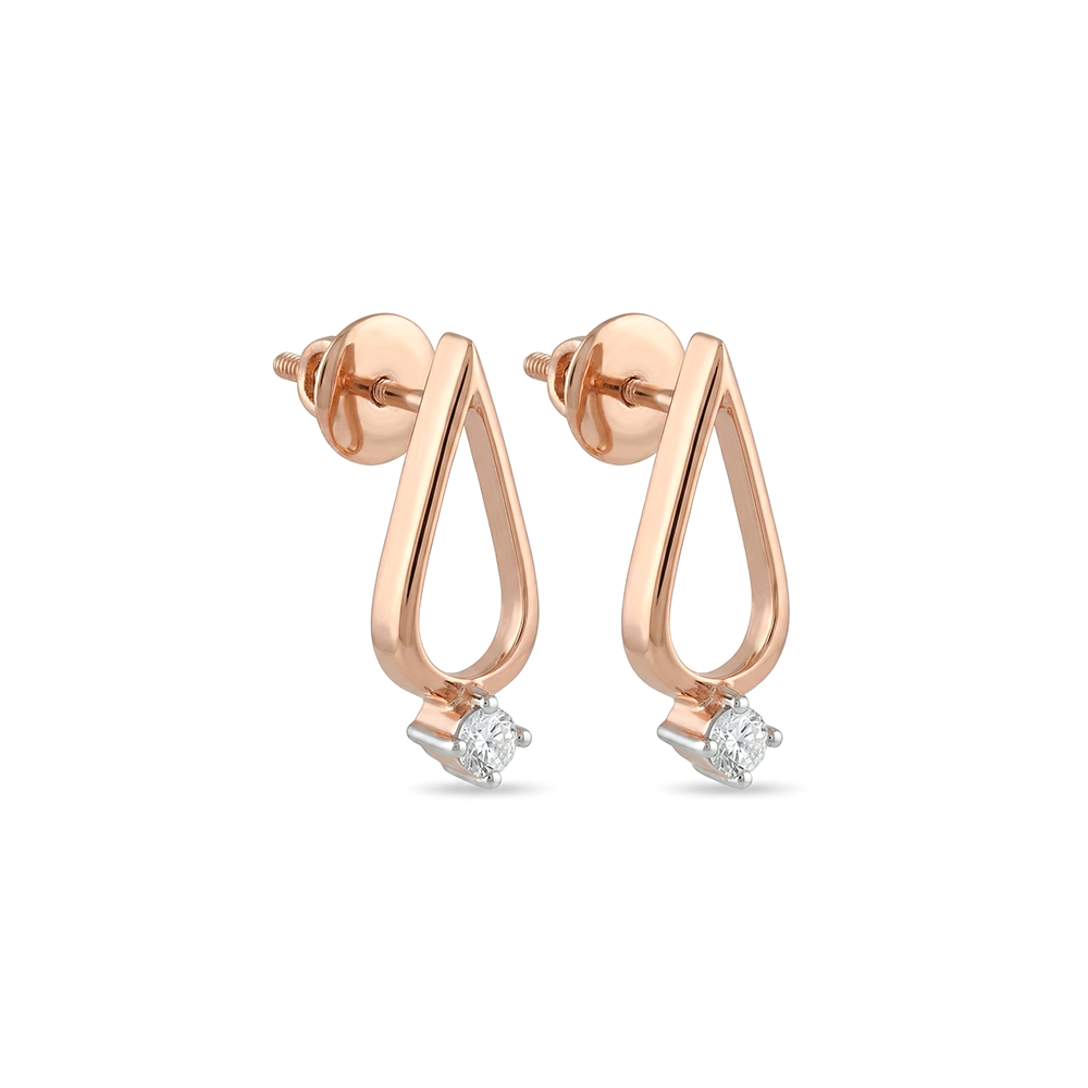 Pure Teardrop Diamond Earrings