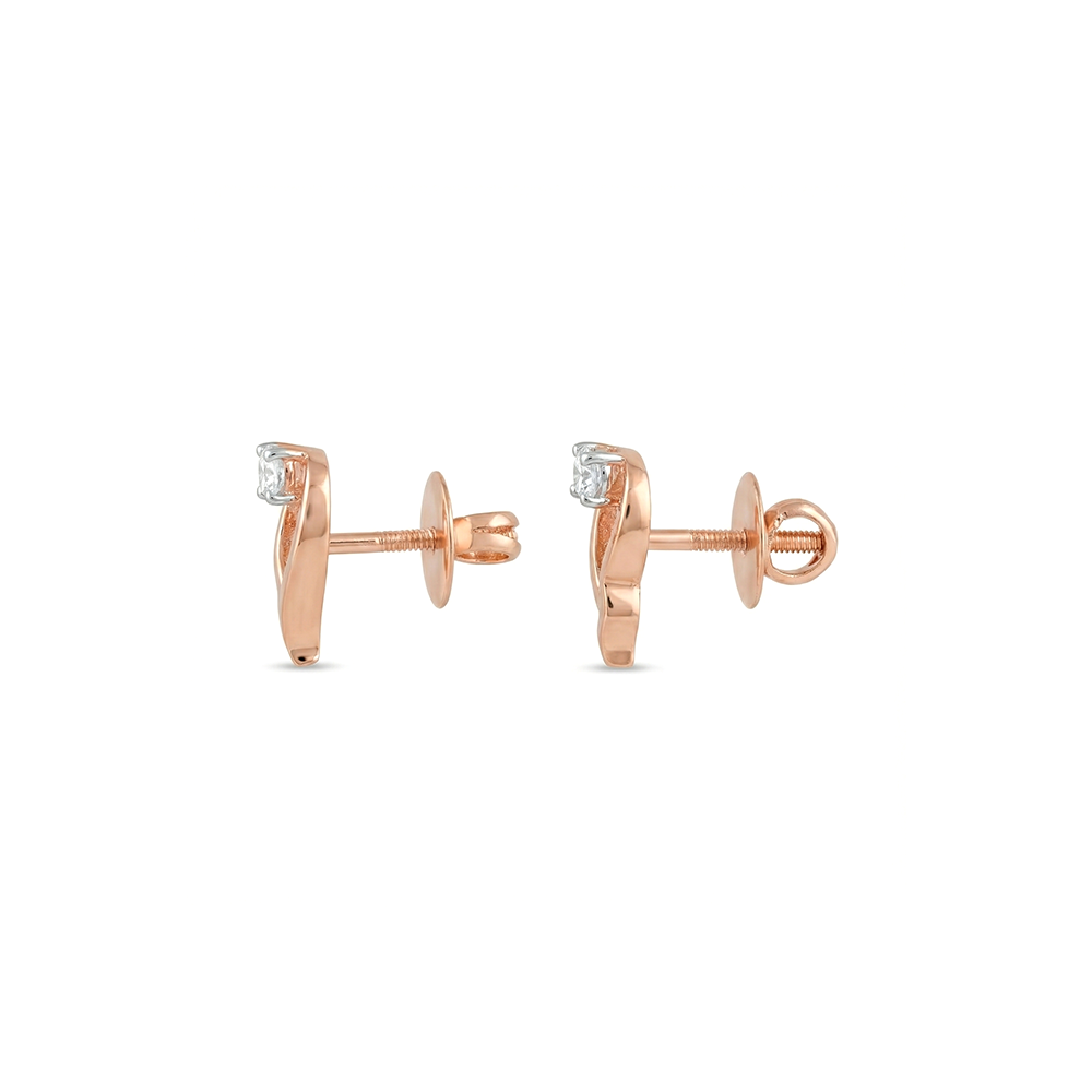 Solace Curl Diamond Earrings