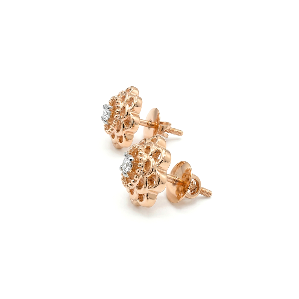 Zenith Floral Diamond Earrings