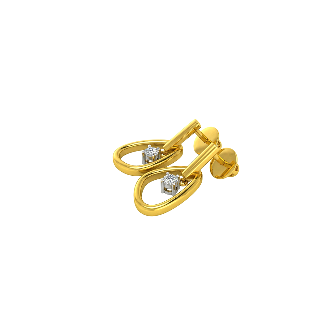 Teardrop Sparkle Diamond Earrings