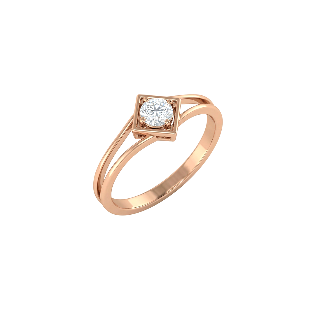 Trinity Edge Diamond Ring