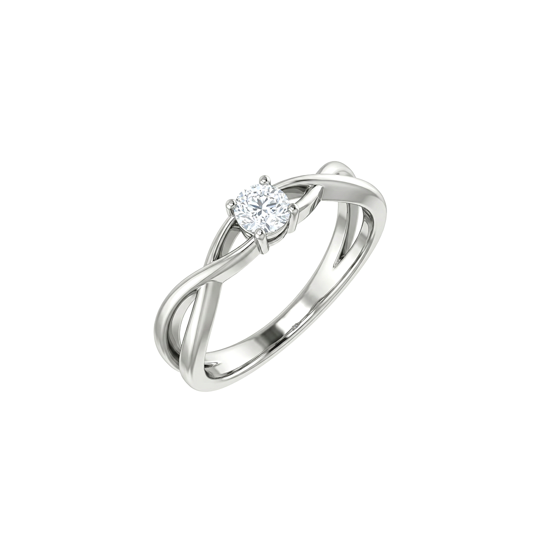 Infinity Knot Diamond Ring