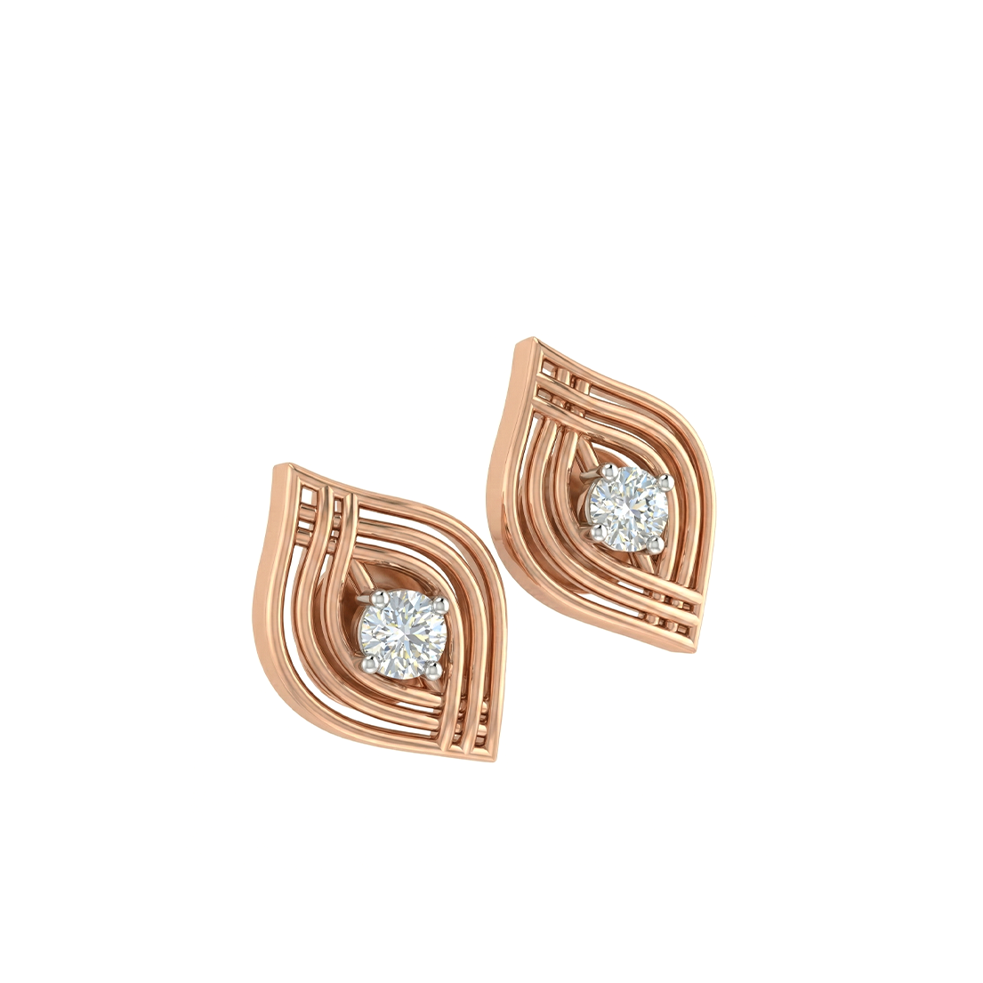 Crown Marquise Diamond Earrings
