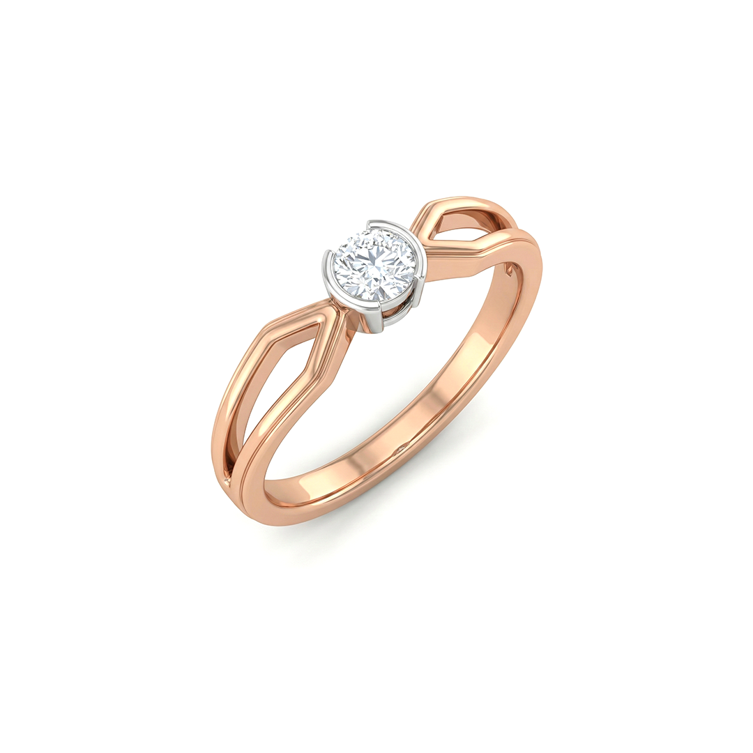 Prism Bezel Diamond Ring