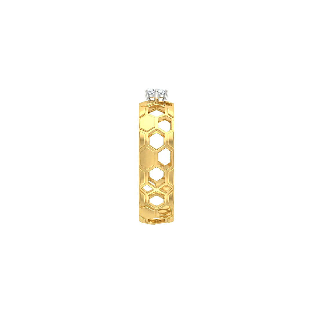 Sparkle Honeycomb Diamond Ring