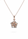 Rosalyn Charm Pendant – 18K Rose Gold Rhodium Plated