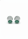 Celvian Gemlight Studs – 18K White Gold Rhodium Plated