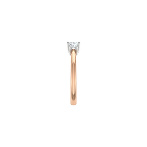Round Pear Twin Lab Diamond Ring