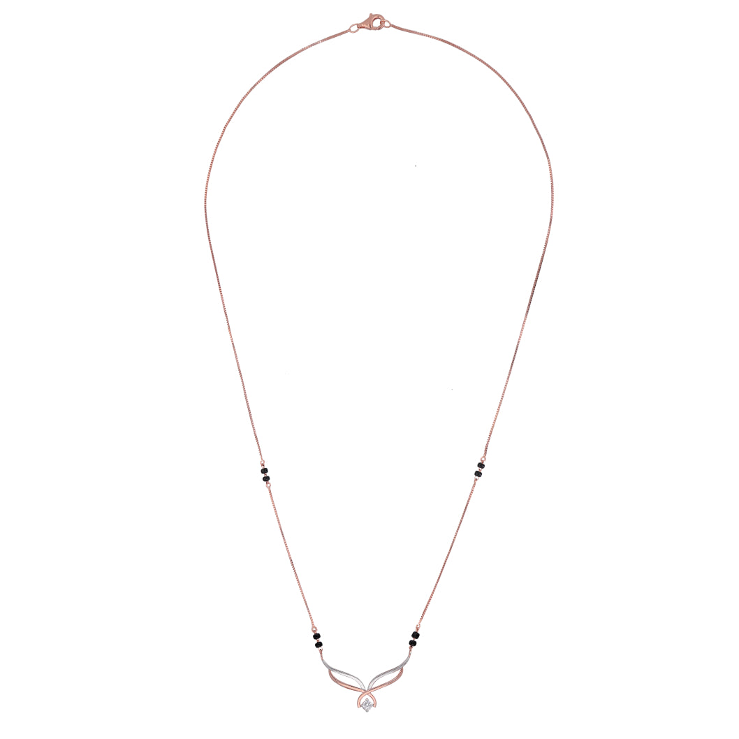Simple Cluster Design Diamond Mangalsutra