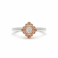 Celestia Lotus Glow – Dual-Tone Bloom Diamond Ring in 18k Rose & White Gold