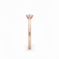Celene Round Brilliance – 18k Rose Gold Rhodium-Plated Solitaire Ring