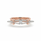 Compass Rose Gold Lab Diamond Ring, 18k Two-Tone with Rhodium-Set Center