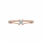 Whisper Peak Lab-Grown Diamond Ring, Rendered in 18k Rose Gold and Rhodium