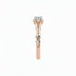 Whisper Peak Lab-Grown Diamond Ring, Rendered in 18k Rose Gold and Rhodium