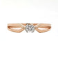 Seren Axis Solitaire – 18K Rose Gold Rhodium Plated