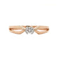 Seren Axis Solitaire – 18K Rose Gold Rhodium Plated
