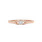Artisan Cluster Ring - 18K Rose Gold Rhodium Plated