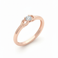 Artisan Cluster Ring - 18K Rose Gold Rhodium Plated