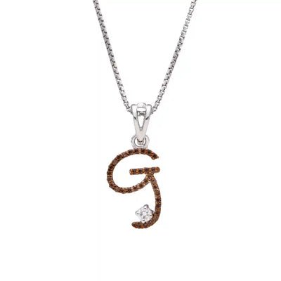 Royal G Alpha Diamond Pendant with Chain