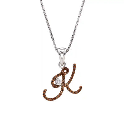 Royal K Alpha Diamond Pendant with Chain
