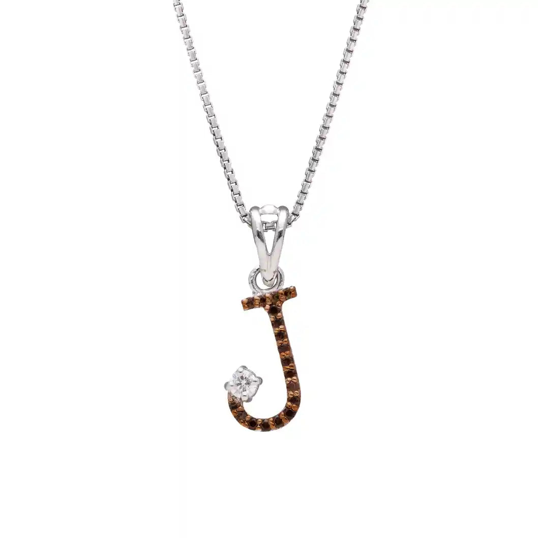 Royal J Alpha Diamond Pendant with Chain