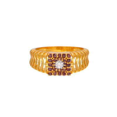 Radiant Axis Diamond Ring