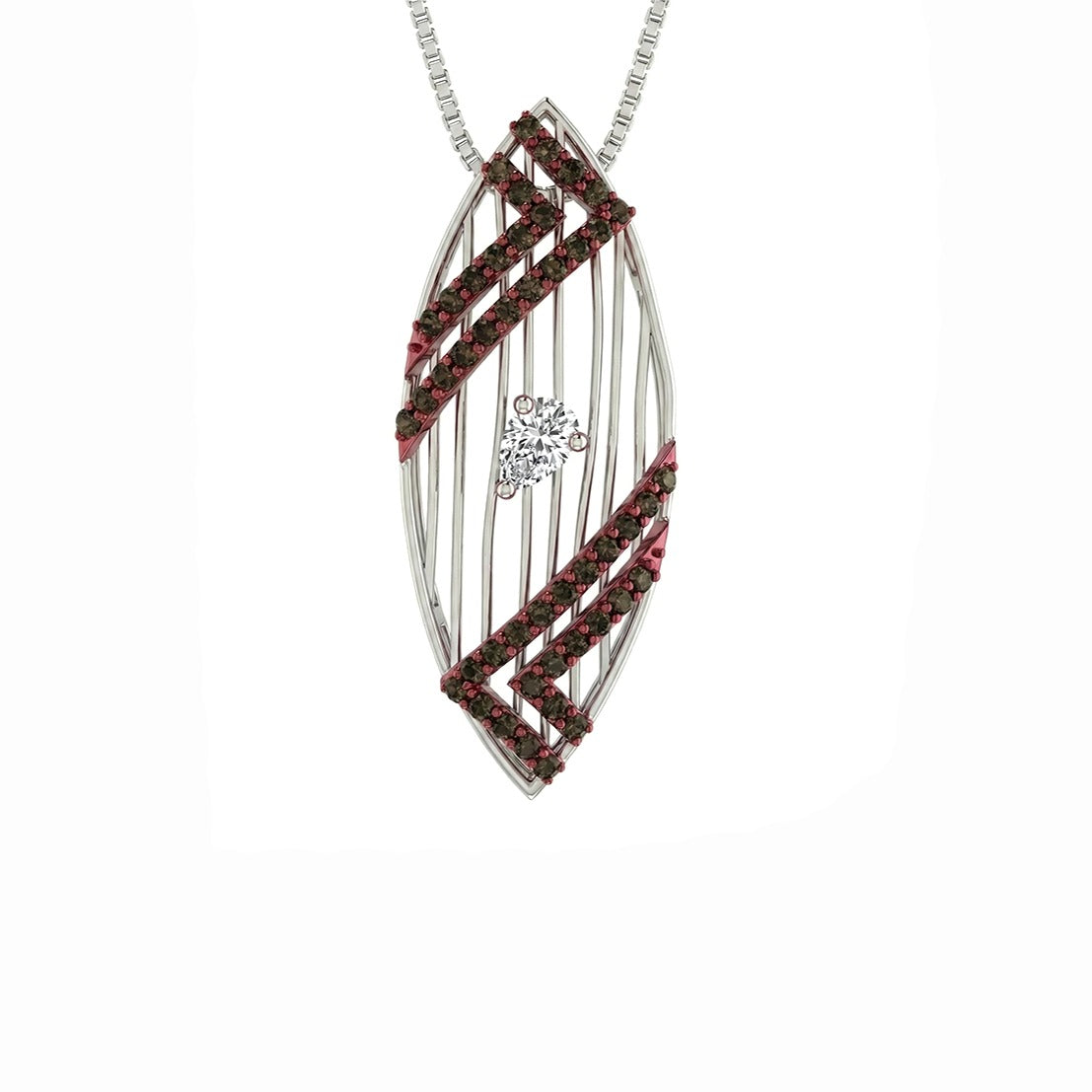 Marquise Glam Diamond Pendant  Set
