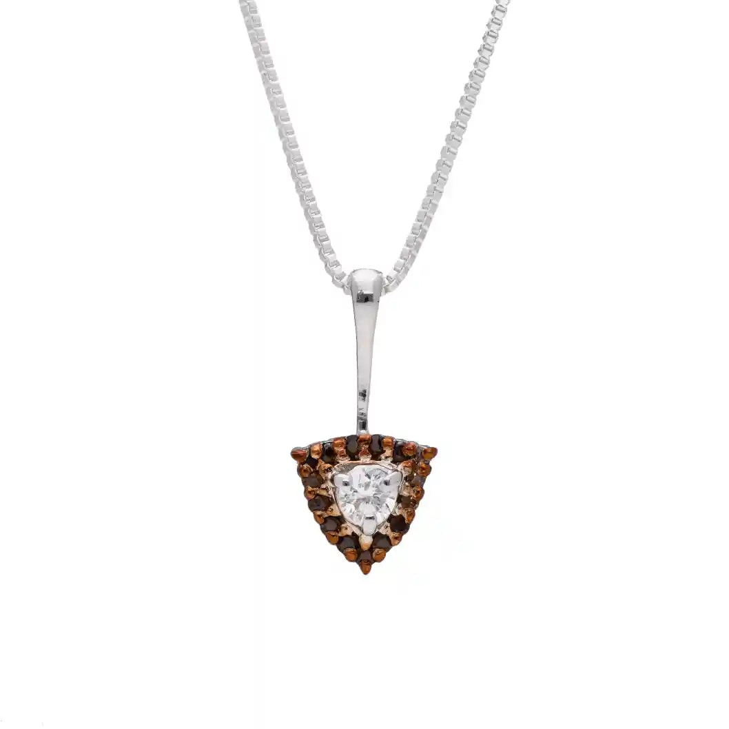 Trinity Spark Diamond Pendant With Chain