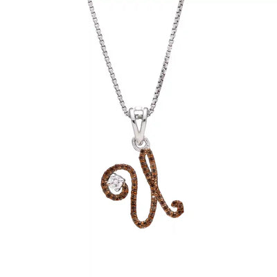 Royal U Alpha Diamond Pendant with Chain