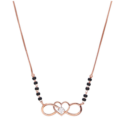 Infinity Heart Lab Diamond Mangalsutra