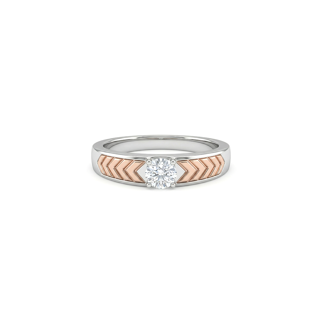 Zenith Two Tone Men's Diamond Ring