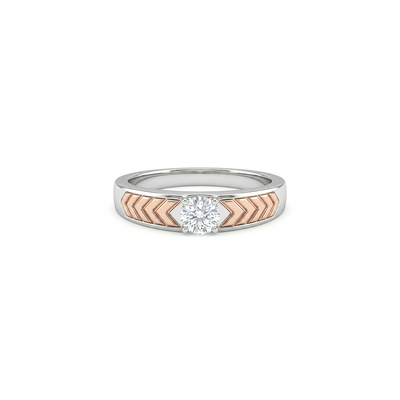 Zenith Two Tone Men's Diamond Ring