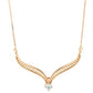 Soar Diamond Pendant with Chain - 18K Rose Gold Rhodium Plated