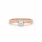 Eternal Braid Pear 18k Rose Gold Lab Diamond Solitaire