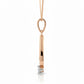 Velin Teardrop Pendant – 18K Rose Gold Rhodium Plated
