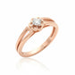 Floriana Dusk Glow Ring – 18K Rose Gold Rhodium Plated