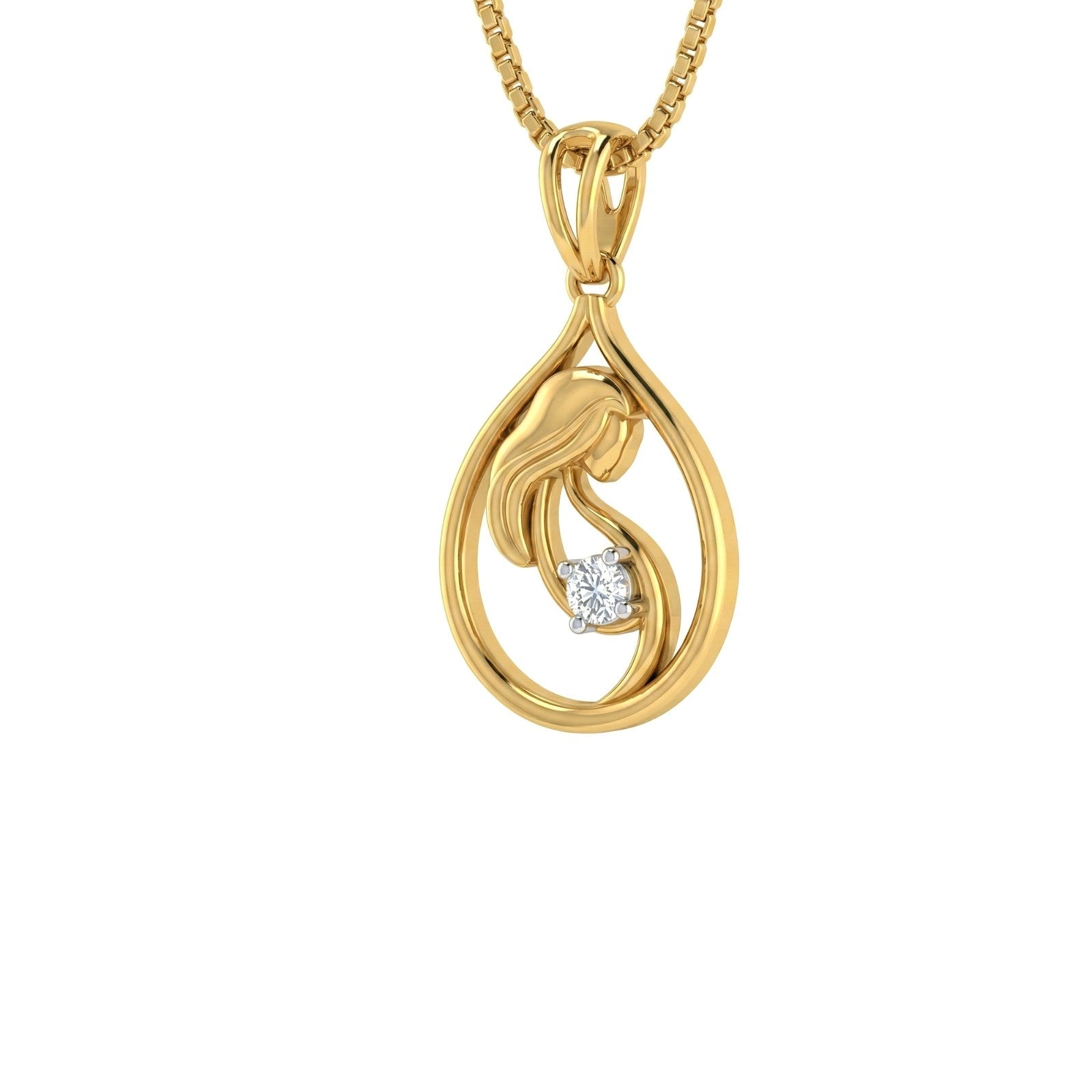 Mom To Be Diamond Pendant