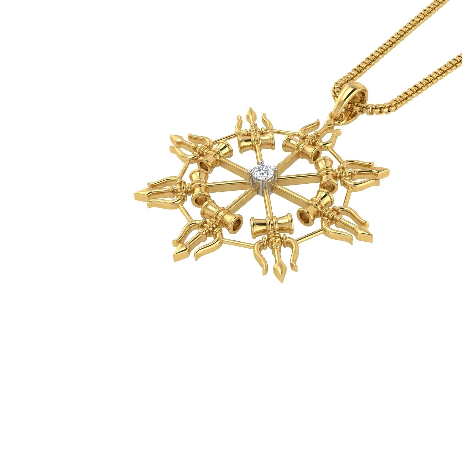 Ashta Trishul Divine Pendant