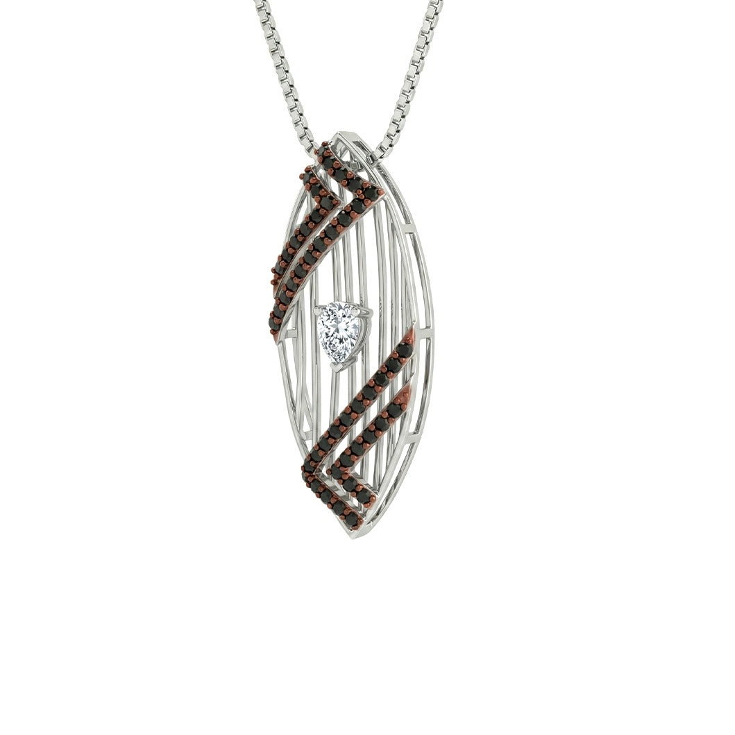 Marquise Glam Diamond Pendant  Set