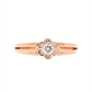 Floriana Dusk Glow Ring – 18K Rose Gold Rhodium Plated