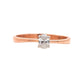 Auralyn Duo Grace Ring – 18K Rose Gold Rhodium Plated
