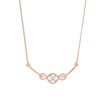 Luna Knot Pendant – 18K Rose Gold Rhodium Plated
